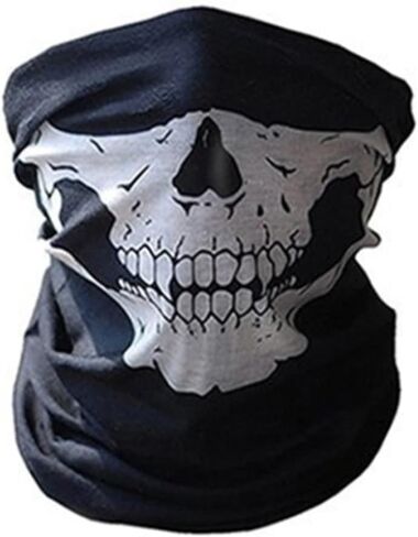 face mask bandana, men's women's motorcycle mask, half · scarf neck leggings motorcycle。, Black in Saudi Arabia