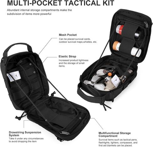 حقيبة أدوات تكتيكية صغيرة من Mardingtop Molle، حقيبة الحقيبة الإدارية EDC، مرفق وحدات عسكرية مرفقة in Kuwait
