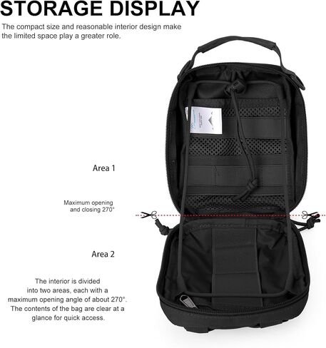 حقيبة أدوات تكتيكية صغيرة من Mardingtop Molle، حقيبة الحقيبة الإدارية EDC، مرفق وحدات عسكرية مرفقة in Kuwait