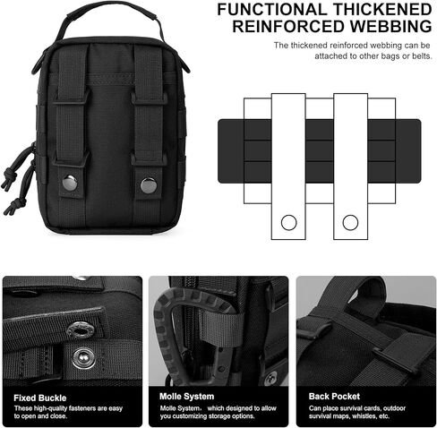 حقيبة أدوات تكتيكية صغيرة من Mardingtop Molle، حقيبة الحقيبة الإدارية EDC، مرفق وحدات عسكرية مرفقة in Kuwait