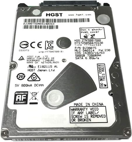 محرك الأقراص الصلبة الداخلي PS3/PS4 سعة 500 جيجابايت وسرعة 7200 دورة في الدقيقة وسعة 32 ميجابايت وذاكرة تخزين مؤقت SATA بسرعة 6.0 جيجابايت/ثانية وسرعة 2.5 بوصة - ضمان لمدة عامين in Kuwait