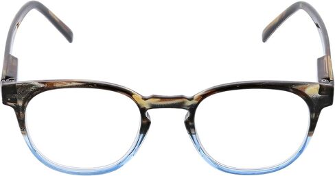 نظارات قراءة Peepers من PeeperSpecs للبالغين من الجنسين Dynomite Focus Blue Light Filtering، أزرق/بني، 47 مم أمريكي in Saudi Arabia