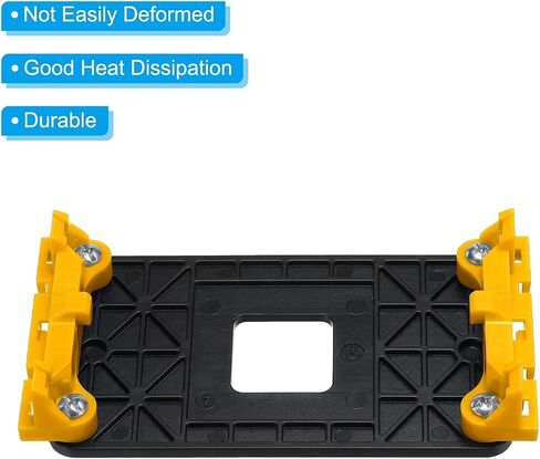 PATIKIL AM3 CPU Cooling Bracket Mounting Sheet Plate Yellow Black in Saudi Arabia
