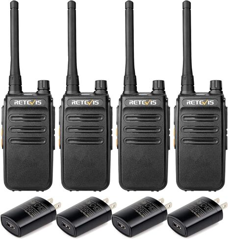 أجهزة راديو Retevis RB87 GMRS ثنائية الاتجاه، أجهزة اتصال لاسلكية طويلة المدى، للبالغين، أجهزة راديو ثنائية الاتجاه، متينة، شحن USB، للأغراض التجارية والتصنيع (4 عبوات) in Saudi Arabia