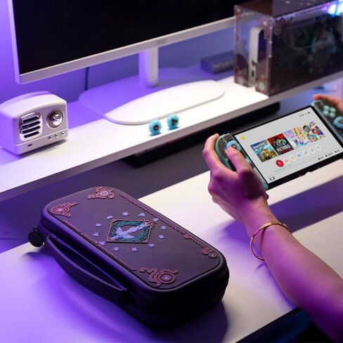 حقيبة حمل لجهاز Nintendo Switch / Switch Oled 2021، حقيبة سفر مقاومة للماء من Tears of the Kingdom، ملحقات حقيبة يد NS مضادة للسقوط مع فتحة 10 بطاقات ألعاب in Kuwait