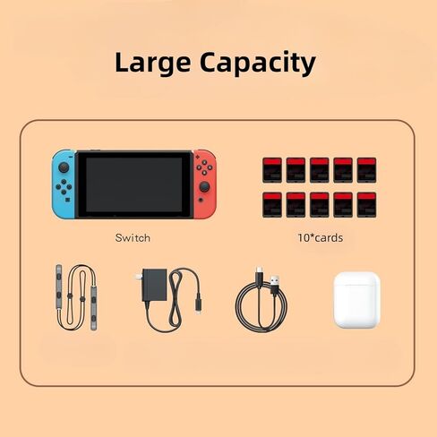 حقيبة حمل لجهاز Nintendo Switch / Switch Oled 2021، حقيبة سفر مقاومة للماء من Tears of the Kingdom، ملحقات حقيبة يد NS مضادة للسقوط مع فتحة 10 بطاقات ألعاب in Kuwait