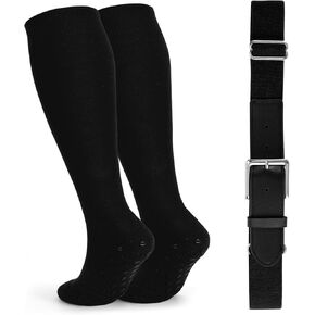 JASGOOD Grip Soccer Socks Baseball Belt Set Non-Slip Football Softball Baseball Sock for Men Women Basketball Grip Sport Sock in Saudi Arabia