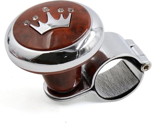 Brown Crown Pattern Design Steering Wheel Knob Power Handle for Auto Car Automotive Parts in Saudi Arabia