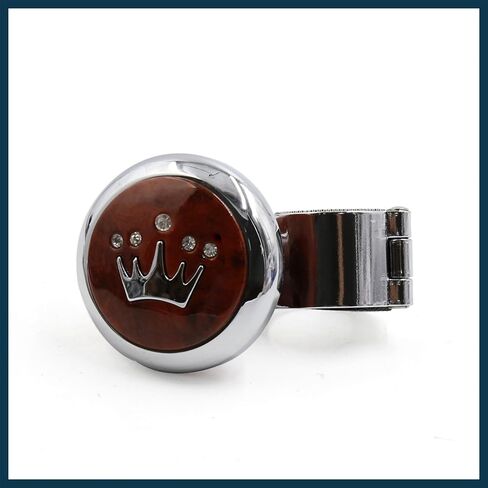 Brown Crown Pattern Design Steering Wheel Knob Power Handle for Auto Car Automotive Parts in Saudi Arabia
