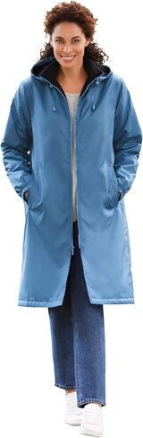 TOTES Women's Plus Size Mid-Length Raincoat in Saudi Arabia