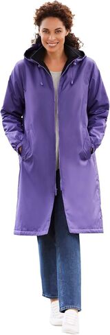 TOTES Women's Plus Size Mid-Length Raincoat in Saudi Arabia