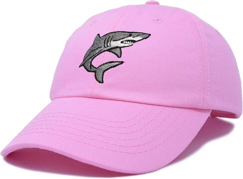 DALIX Shark Hat Embroidered Baseball Cap Great White in Saudi Arabia