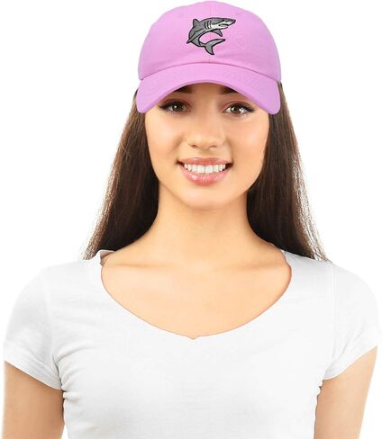 DALIX Shark Hat Embroidered Baseball Cap Great White in Saudi Arabia