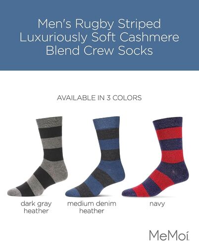 جوارب CREW CREW CLEW المخطط للرجال 10-13 / رمادي داكن هيذر in Saudi Arabia
