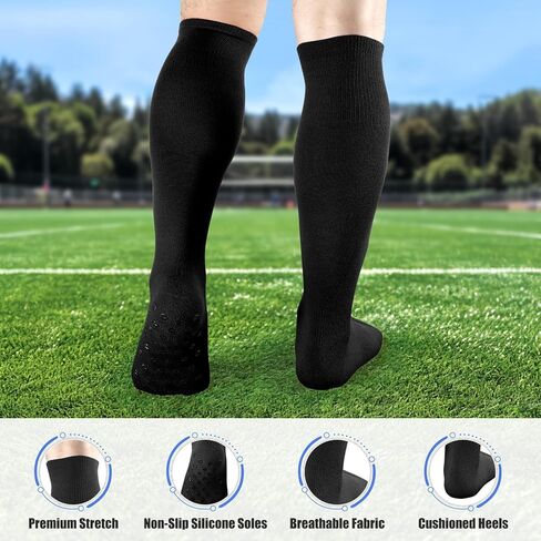 JASGOOD Grip Soccer Socks Baseball Belt Set Non-Slip Football Softball Baseball Sock for Men Women Basketball Grip Sport Sock in Saudi Arabia