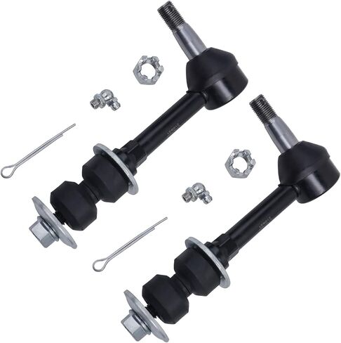 Detroit Axle - مجموعة التعليق الأمامية 4WD لعام 2000-2001 دودج رام 1500 4 مفاصل الكرة العلوية والسفلية 4 روابط داخلية وربطة خارجي 2 روابط شريط التثبيت البار. in Saudi Arabia