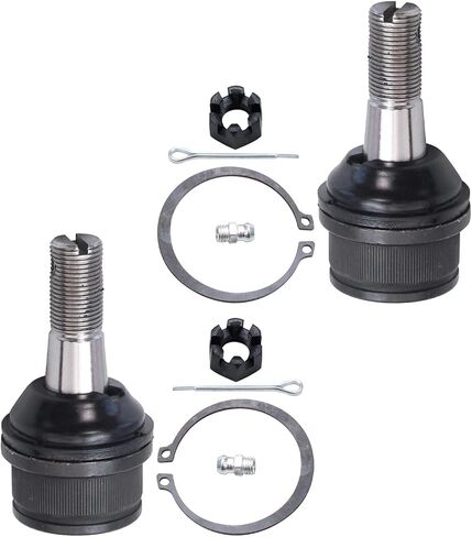 Detroit Axle - مجموعة التعليق الأمامية 4WD لعام 2000-2001 دودج رام 1500 4 مفاصل الكرة العلوية والسفلية 4 روابط داخلية وربطة خارجي 2 روابط شريط التثبيت البار. in Saudi Arabia