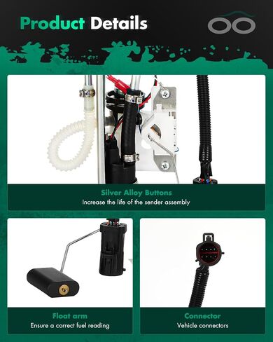 SCITOO Fuel Pump Assembly Replacement for 1998 ford Ranger 2.5L,1998 ford Ranger 3.0L,1998 ford Ranger 4.0L, E2214S in Saudi Arabia