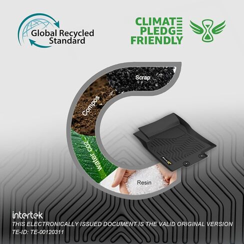 G-PLUS Floor Mats Compatible with Honda Civic 2016-2021 Coupe/Sedan/Fit Civic Hatchback 2017-2021/Fit 16-21 Honda Insight TPE All Weather Full Cover Protection 3 Piece,Black in Kuwait