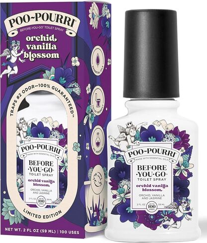 Poo-Pourri Before-You-Go Toilet Spray, Orange Yuzu Twist, 2 Fl Oz – Mandarin, Yuzu and Neroli in Kuwait