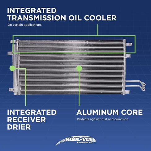 Kool Vue A/C Condenser Compatible with Dodge Dakota 2000-2004 in Saudi Arabia