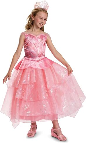 Wicked Glinda Costume for Girls, Deluxe Official Wicked Pink Glinda Costume Dress, Kids Size (3T-4T) in Saudi Arabia