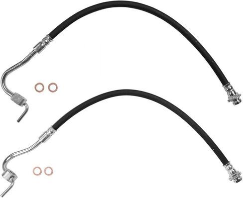 2PCS Front Brake Hydraulic Hose Brake Line Fits Ford F-250 1973 1974 1975 Fits Ford F-350 1973 1974 1975 in Saudi Arabia