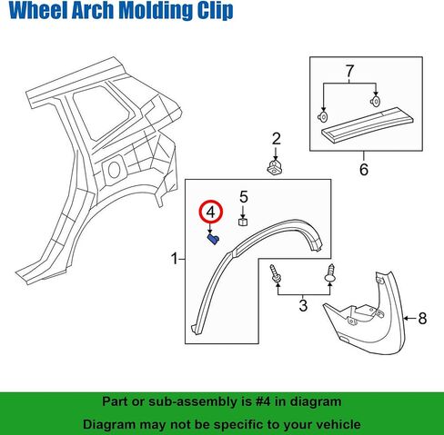 OAUTOO 20PCS مقوس العجلات مقطع 91513-SYP-003 لـ Honda Insight Passport Pilot Ridgeline Acura MDX 2010-ON in Saudi Arabia