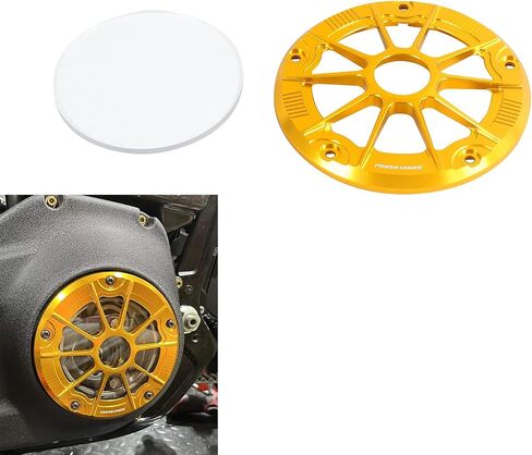POWER JAMES Black Aluminum Visible Primary Cover Clutch Derby Cover with PC Acrylic Transparent Glass Fits for Harley Davidson 2019-24 Softail Street Bob Low Rider ST Fat Boy Bob Models (Fully Black) in Saudi Arabia