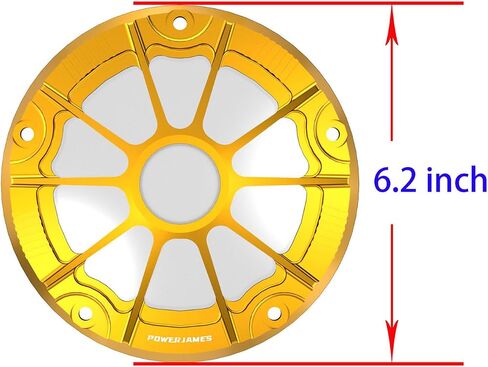 POWER JAMES Black Aluminum Visible Primary Cover Clutch Derby Cover with PC Acrylic Transparent Glass Fits for Harley Davidson 2019-24 Softail Street Bob Low Rider ST Fat Boy Bob Models (Fully Black) in Saudi Arabia