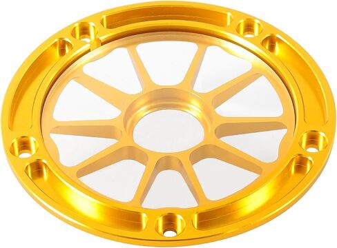 POWER JAMES Black Aluminum Visible Primary Cover Clutch Derby Cover with PC Acrylic Transparent Glass Fits for Harley Davidson 2019-24 Softail Street Bob Low Rider ST Fat Boy Bob Models (Fully Black) in Saudi Arabia