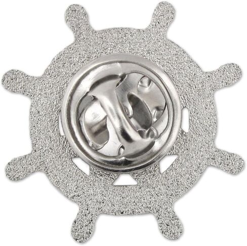 Pinmart Silver Buddhist Wheel Dharmachakra pin in Saudi Arabia