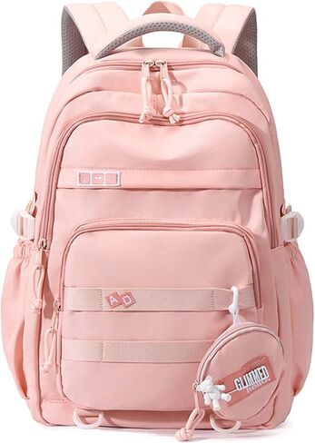 Preppy Aesthetic Backpack for Teen Girls Boys Elementary Middle High School Student Large College Laptop Cute Bookbag (Blue) in Saudi Arabia