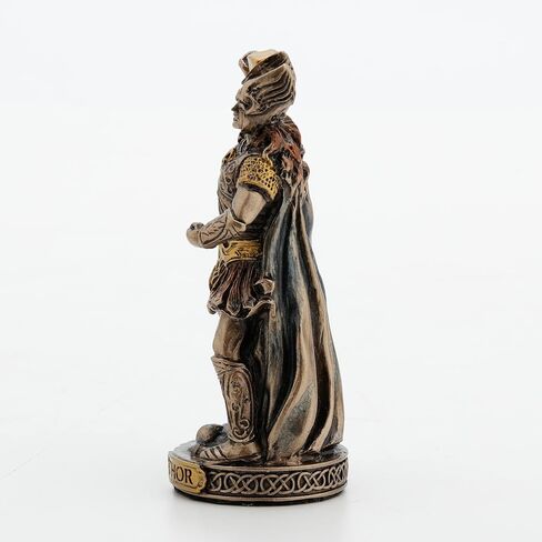 Veronese Design 3 3/8 Inch Thor Norse God of Thunder Hand Painted Bronze Finish Polyresin Miniature Figurine in Saudi Arabia