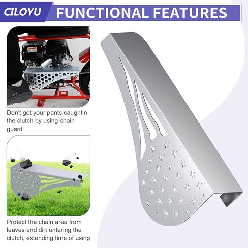 Metal Mini Bike Chain Guard 212 غطاء القابض متوافق مع Predator 224CC COLEMAN CT200U CT200U-EX BT200X BAJA MB200 DOIDLEBUG DB30 CT100U CC100X MOTOVOX MBX10 MBX11 196CC GX160 ENRIGER in Kuwait