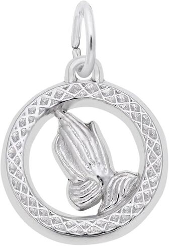 Sterling Silver Praying Hands Charm in Saudi Arabia