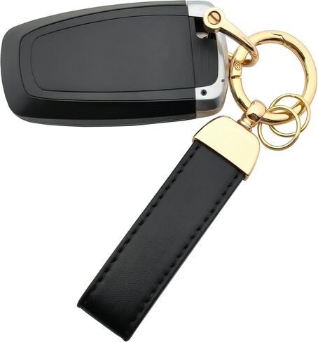 Microfiber Leather Car Keychain Key Fob Key Chain Holder with Anti-Lost D Ring and 2 Key Rings for Women and Men in Kuwait