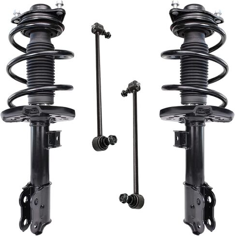 Detroit Axle - Front Struts Sway Bars for 2011 2012 Kia Optima [Korea Built with Sport Suspension] Complete 2 Struts with Coil Spring 2 Sway Bar Links Replacement Ready Strut Assembly in Saudi Arabia