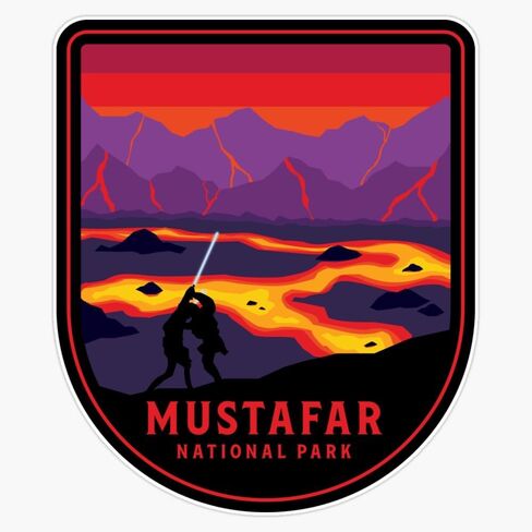 MAGNET Mustafar National Park Magnetic Vinyl Sticker Decal Magnet 5" in Saudi Arabia