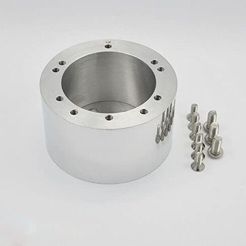 1.5" Steering Wheel Hub Adapter Conversion Spacer for 5&6 hole Steering Wheel to 3 hole Adapter Polished in Kuwait