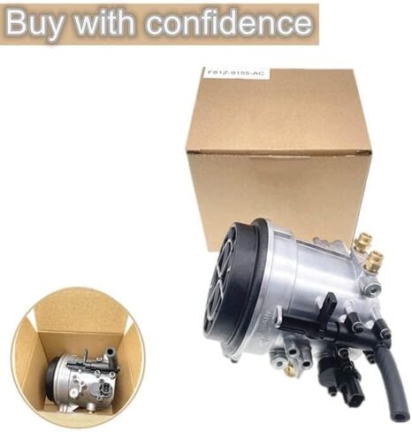 F81Z-9155-AC Fuel Filter Housing Assembly Compatible with Ford F350 Super Duty 7.3L V8 1999 2000 2001 2002 2003 F81Z9155AC Powerstroke Diesel Genuine Motorcraft FG1057 in Saudi Arabia