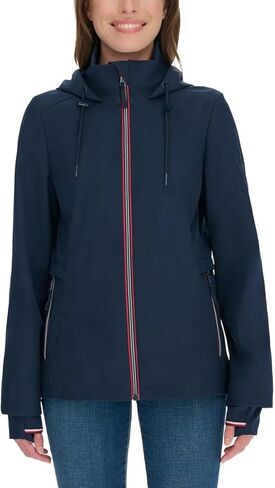 Tommy Hilfiger Women’s Lightweight Stand Collar Windbreaker (White,Medium) in Saudi Arabia