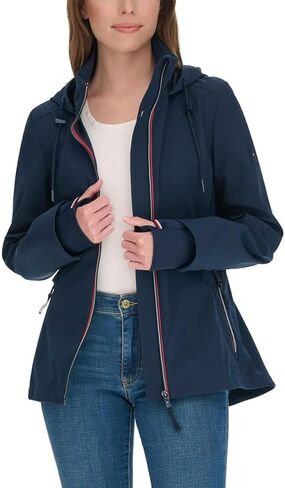 Tommy Hilfiger Women’s Lightweight Stand Collar Windbreaker (White,Medium) in Saudi Arabia