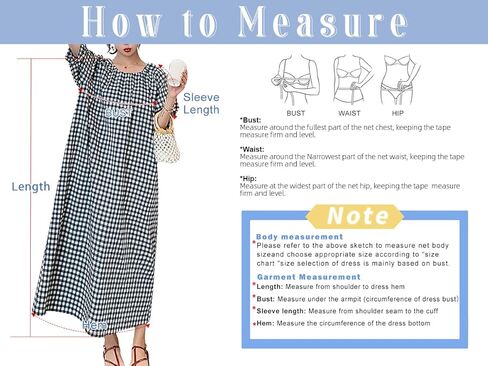 chouyatou Women's Casual Gingham Loose-Fit Swing Dress Cotton Lantern Puff Sleeve Plaid Midi Long Dress in Saudi Arabia