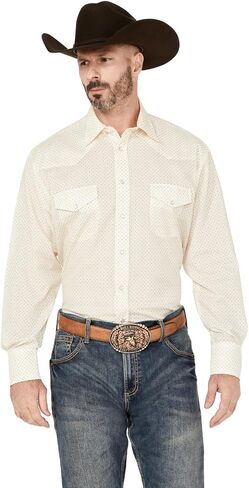 Roper Snap Cream Print - قميص رجالي in Saudi Arabia