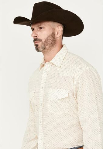 Roper Snap Cream Print - قميص رجالي in Saudi Arabia