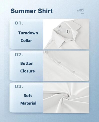 COOFANDY Mens Casual Short Sleeve Button Down Shirts Summer Untucked Wrinkle Free Shirts in Saudi Arabia