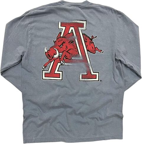 Arkansas Razorback Charger Long-Sleeve T-Shirt | Officially Licensed NCAA | Soft Cotton, Classic Fit in Saudi Arabia