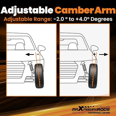 MaxPeedingrods الخلفية العلوية العليا الأسلحة ل Honda CRV 2002-2006 ، Element 2003-2011 ، Arm Control Arm Kit -2 ° to +4 ° in Saudi Arabia