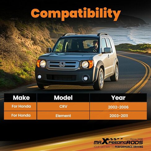MaxPeedingrods الخلفية العلوية العليا الأسلحة ل Honda CRV 2002-2006 ، Element 2003-2011 ، Arm Control Arm Kit -2 ° to +4 ° in Saudi Arabia